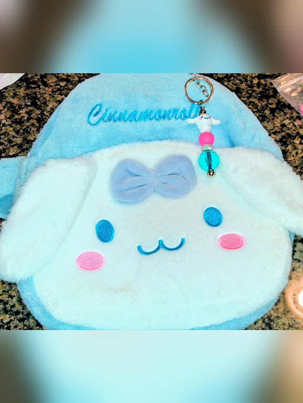 💙✨ CINNAMOROLL MINI BACKPACK + MATCHING BAG CLIP ✨💙